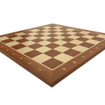 Echiquier Compétition Acajou - Lettré - Chiffré - échiquier classique jeu de dames - Rouge et Noir