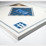 Echiquier Ebène de Macassar - jeu d'échecs échiquier classique - Rouge et Noir