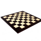 Echiquier Palissandre - Bords fins - jeu d'échecs échiquier classique et décoratif - Rouge et Noir