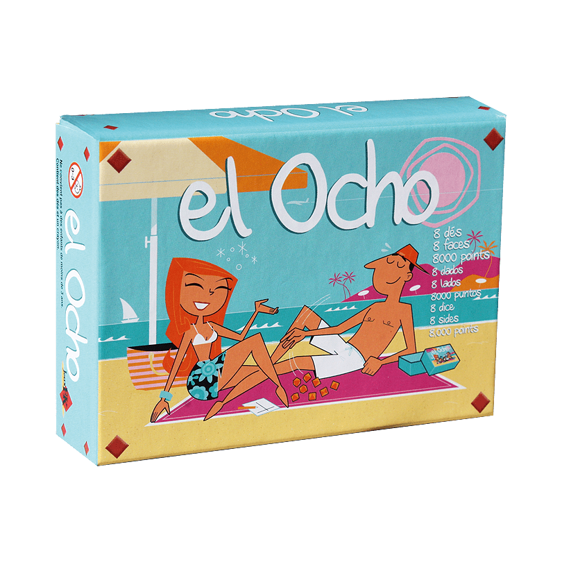 El Ocho - Jeu de plateau de stratégie d'ambiance enfants - Rouge et Noir