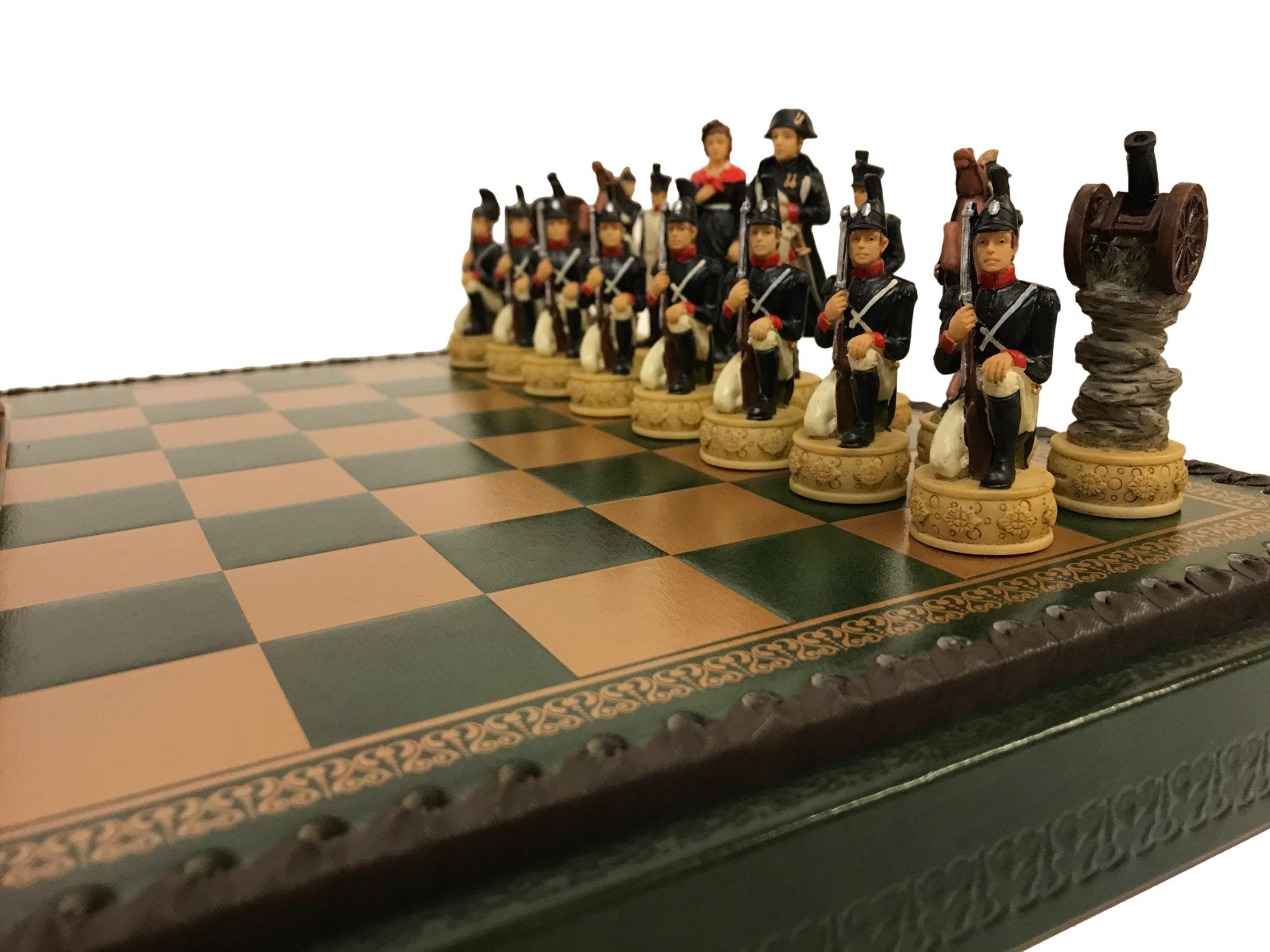 Ensemble Campagne de Russie - ensemble d'échecs décoratif - Rouge et Noir