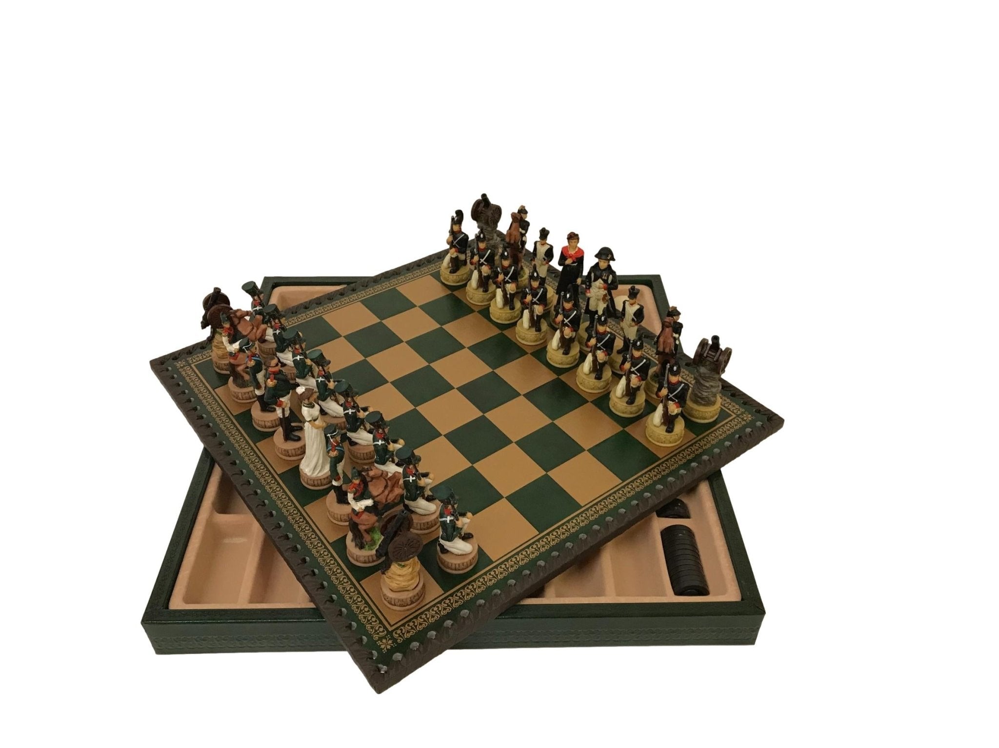 Ensemble Campagne de Russie - ensemble d'échecs décoratif - Rouge et Noir