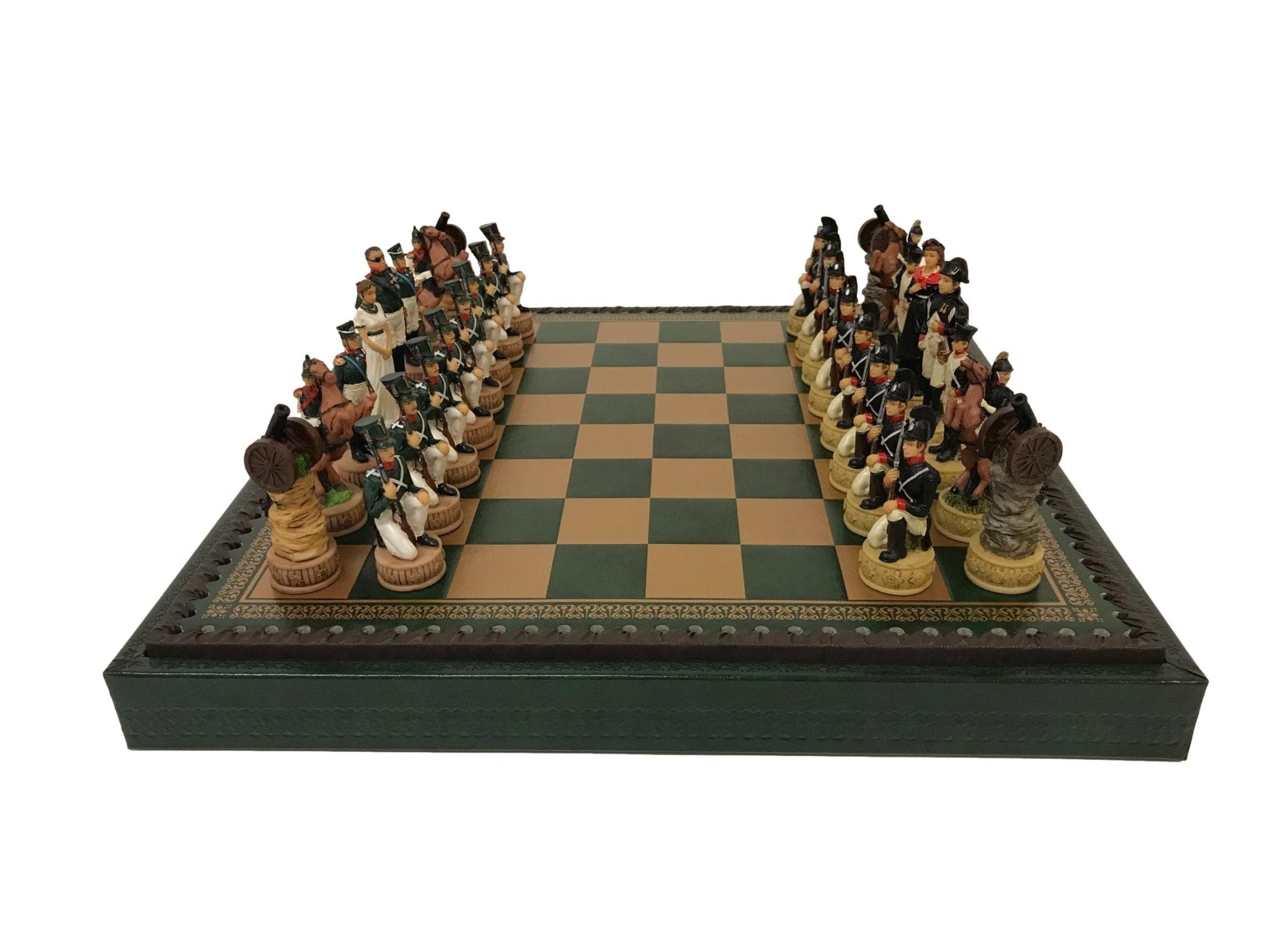 Ensemble Campagne de Russie - ensemble d'échecs décoratif - Rouge et Noir