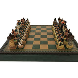 Ensemble Campagne de Russie - ensemble d'échecs décoratif - Rouge et Noir