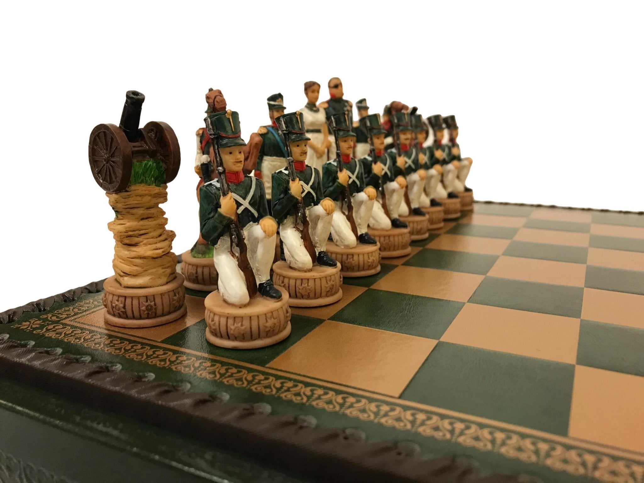 Ensemble Campagne de Russie - ensemble d'échecs décoratif - Rouge et Noir