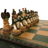 Ensemble Campagne de Russie - ensemble d'échecs décoratif - Rouge et Noir