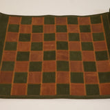 Ensemble d'échecs roulable magnétique - Cuir véritable - Vert / intérieur doré - ensemble d'échecs luxe classique jeu d'échecs échecs de voyage en cuir véritable - Rouge et Noir