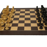 Ensemble Français Chavet - Wengé biseauté - Ensemble d’échecs classique - Rouge et Noir