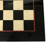 Ensemble laqué Rouge et Noir - ensemble d'échecs classique décoratif - Rouge et Noir