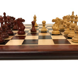 Ensemble Palissandre laqué - ensemble échecs classique - Rouge et Noir