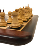 Ensemble Palissandre laqué - ensemble échecs classique - Rouge et Noir