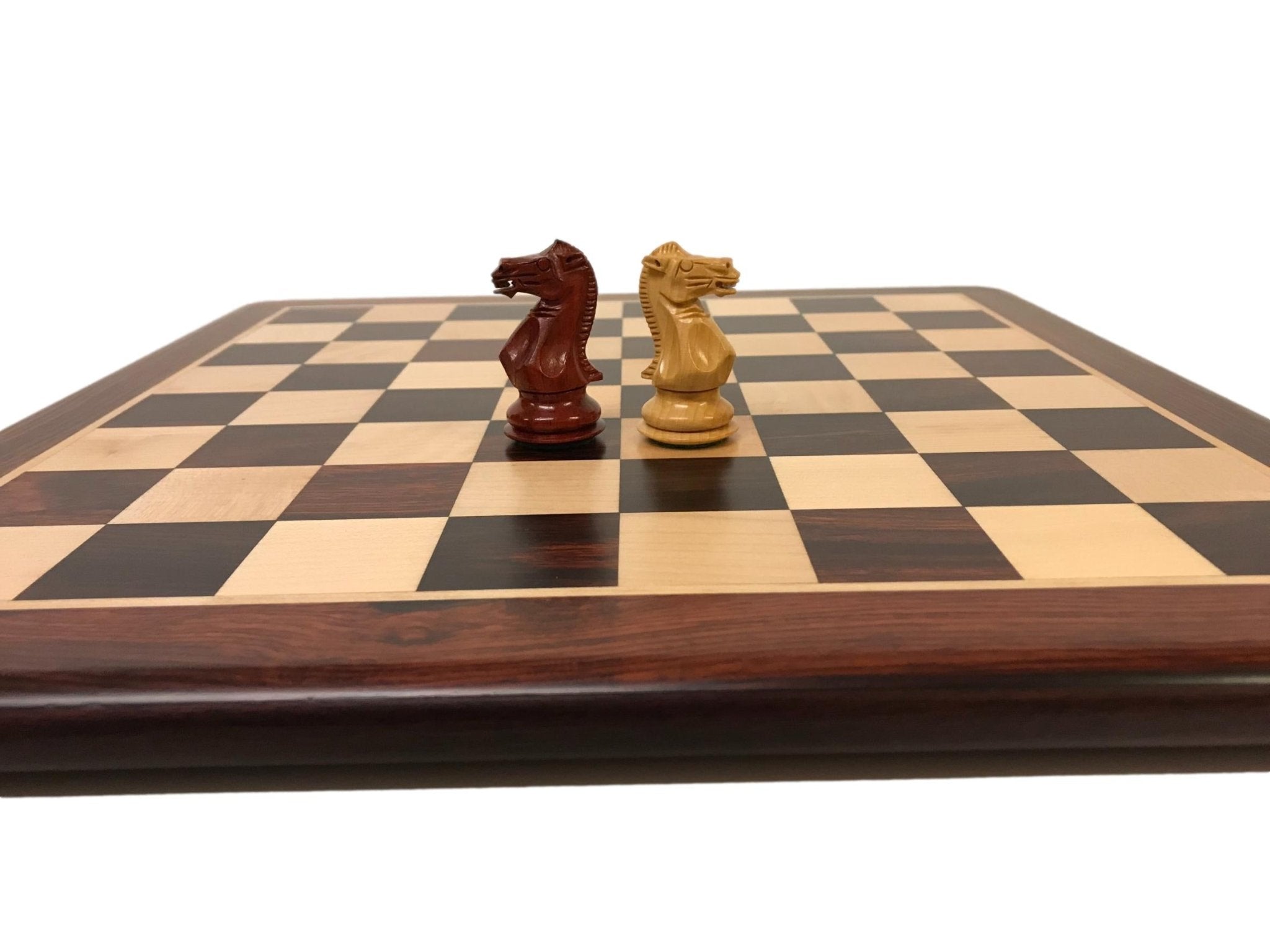 Ensemble Palissandre laqué - ensemble échecs classique - Rouge et Noir