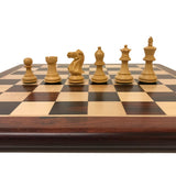Ensemble Palissandre laqué - ensemble échecs classique - Rouge et Noir