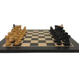 Ensemble Russe - ensemble d'échecs classique et décoratif - Rouge et Noir