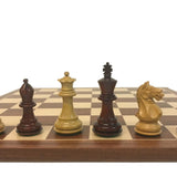 Ensemble Suprême Bois de Rose - Acajou Bords fins - ensemble échecs classique - Rouge et Noir