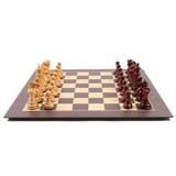 Ensemble Tournoi Deluxe - Bois de Rose - ensemble d'échecs classique - Rouge et Noir