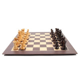 Ensemble Tournoi Deluxe - Bois de Rose - ensemble d'échecs classique - Rouge et Noir
