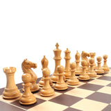 Ensemble Tournoi Deluxe - Bois de Rose - ensemble d'échecs classique - Rouge et Noir