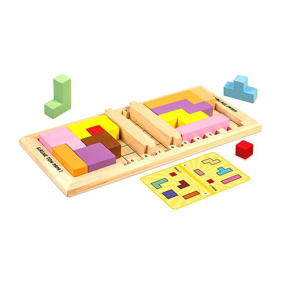 Gagne ton Papa - jeu en bois de stratégie jeu de plateau enfants à jouer seul cadeau - 7a - Rouge et Noir