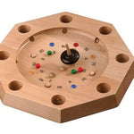 Giroulette - Jeu d'adresse en bois toupie - Rouge et Noir