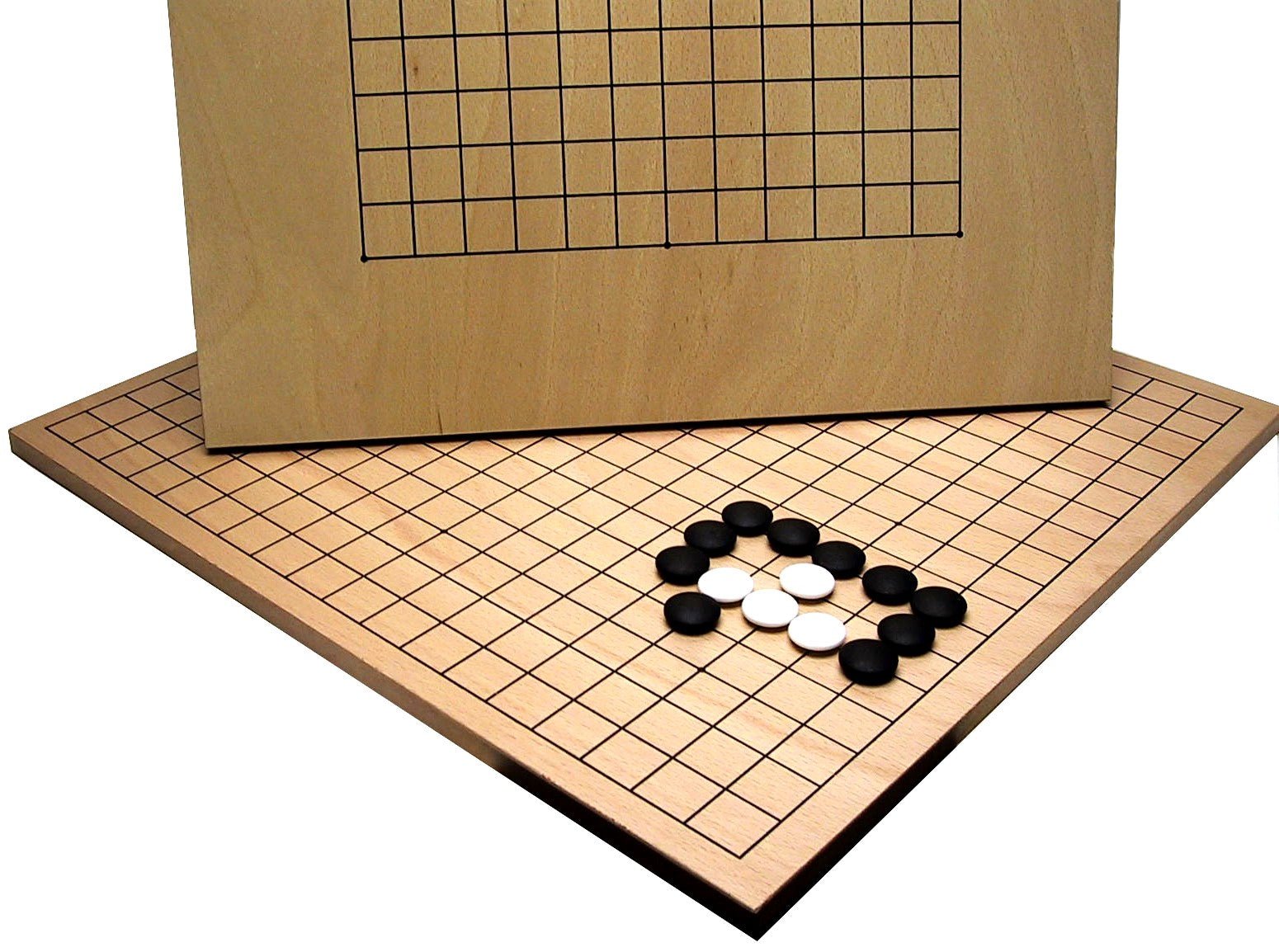 Jeu de go traditionnel japonais 1970 Goban bois massif Japon Jeu de go traditionnel japonais 1970 Goban bois massif Japon
