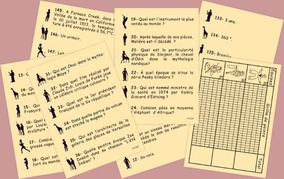 Grand Quizz de Culture Générale - fin de soirée solitaire - Rouge et Noir