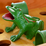 Grenouille 14 trous - Jeu d'adresse en bois - Rouge et Noir