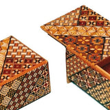 Himitsu Bako - Boite à secret japonaise - 21 Mouvements - Casse-tête en bois boite à secrets cadeau bel objet - Rouge et Noir