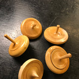 Toupie buis tournée à la main - Toupies cadeau bel objet - Rouge et Noir