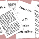 Les superstitions et leurs origines - fin de soirée - Rouge et Noir