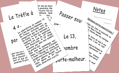 Les superstitions et leurs origines - fin de soirée - Rouge et Noir
