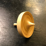 Toupie buis tournée à la main - Toupies cadeau bel objet - Rouge et Noir