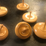 Toupie buis tournée à la main - Toupies cadeau bel objet - Rouge et Noir