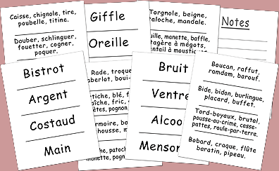 Comment dit on… en argot ? - fin de soirée solitaire - Rouge et Noir