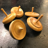 Toupie buis tournée à la main - Toupies cadeau bel objet - Rouge et Noir