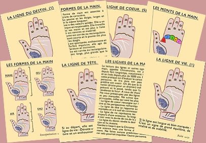 J'apprends à lire les lignes de la main - fin de soirée à partager - Rouge et Noir