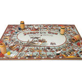 Jeu de l'oie en carton à l'ancienne - Oies métal - jeu traditionnel jeu de tock oies dadas cadeau - 7a - Rouge et Noir