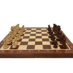 Jeu d'échecs - Coffre Acajou - Lettré-Chiffré - Coffret d'échecs et jeu d'échecs ensemble classique de voyage en bois
