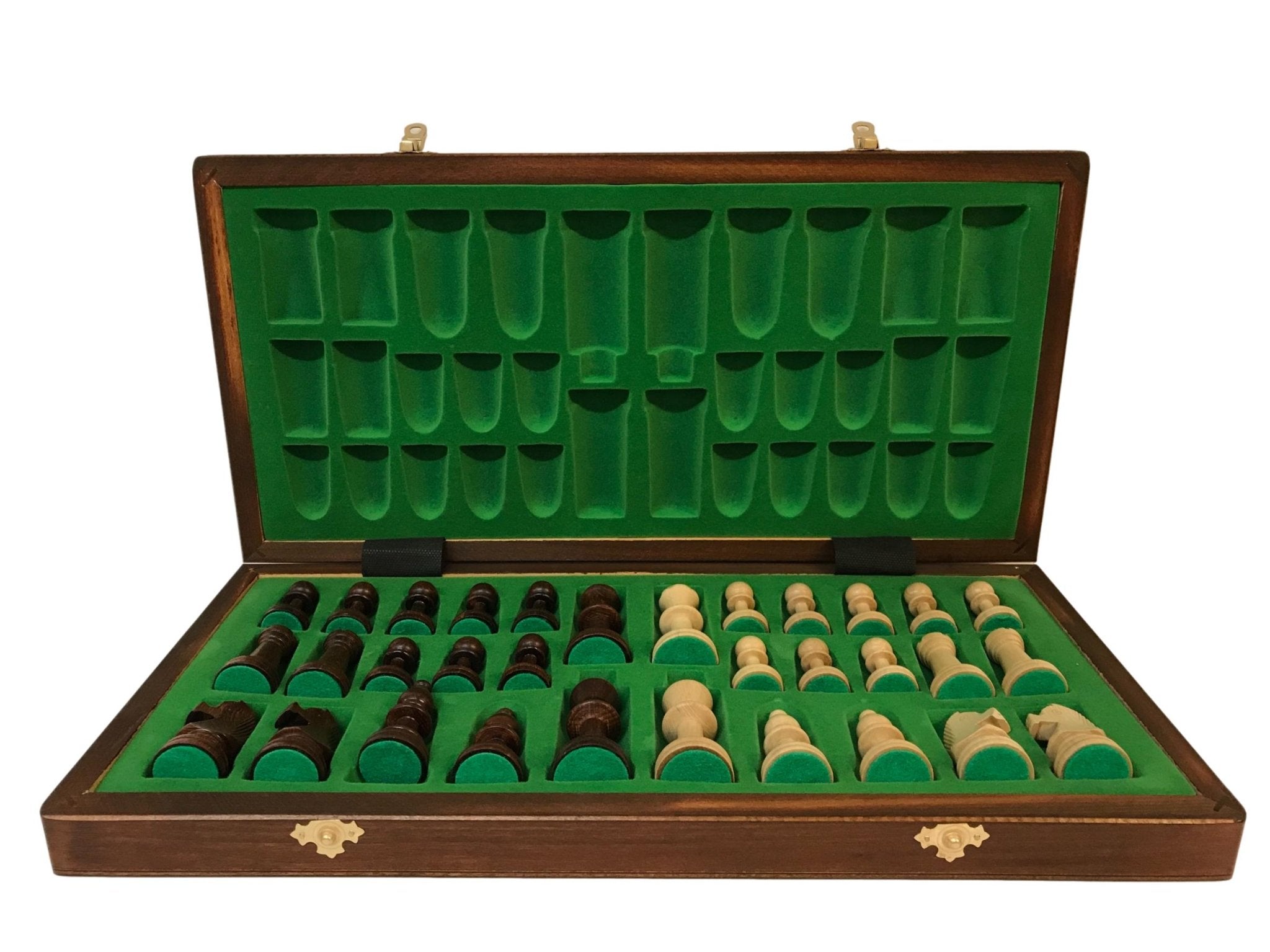 Jeu d'échecs - Coffre Acajou - Lettré-Chiffré - Coffret d'échecs et jeu d'échecs ensemble classique de voyage en bois