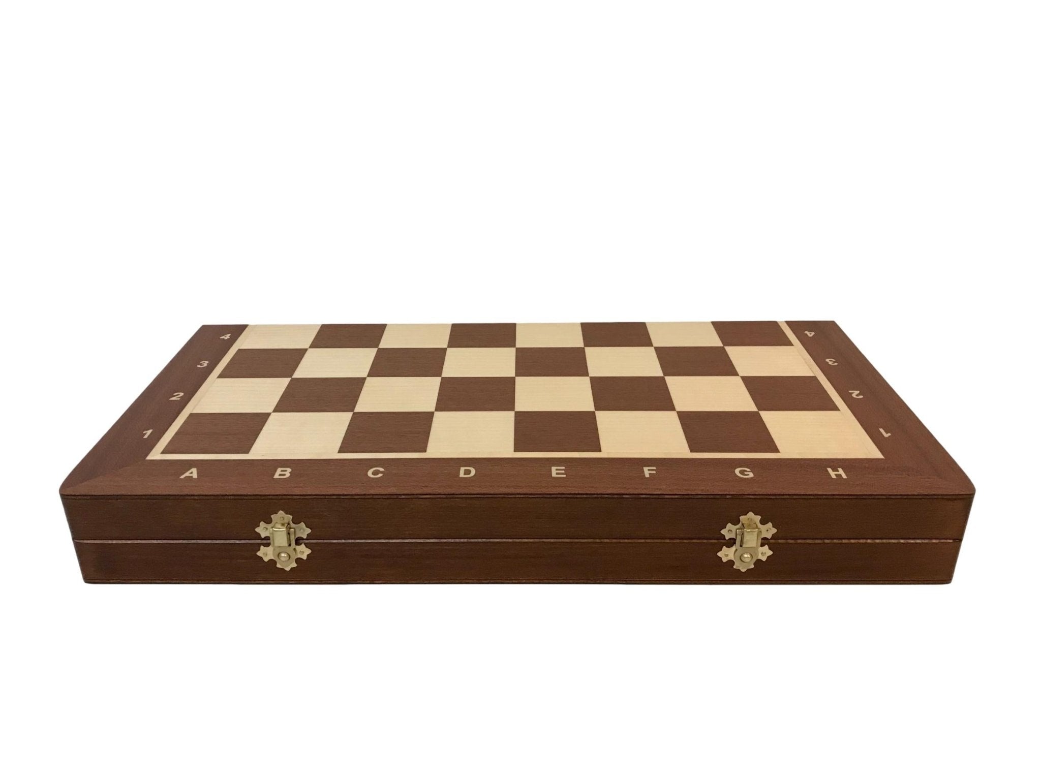 Jeu d'échecs - Coffre Acajou - Lettré-Chiffré - Coffret d'échecs et jeu d'échecs ensemble classique de voyage en bois