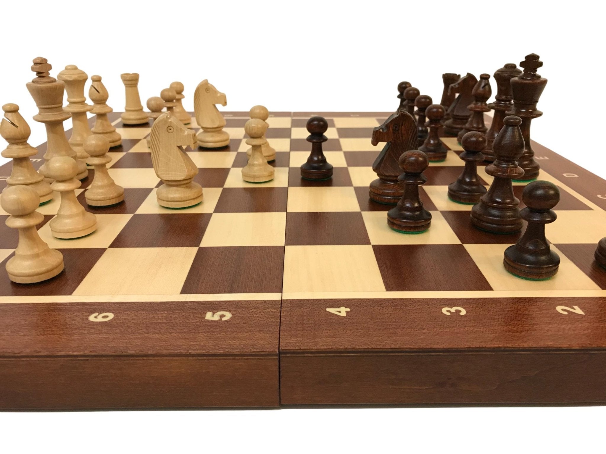 Jeu d'échecs - Coffre Acajou - Lettré-Chiffré - Coffret d'échecs et jeu d'échecs ensemble classique de voyage en bois