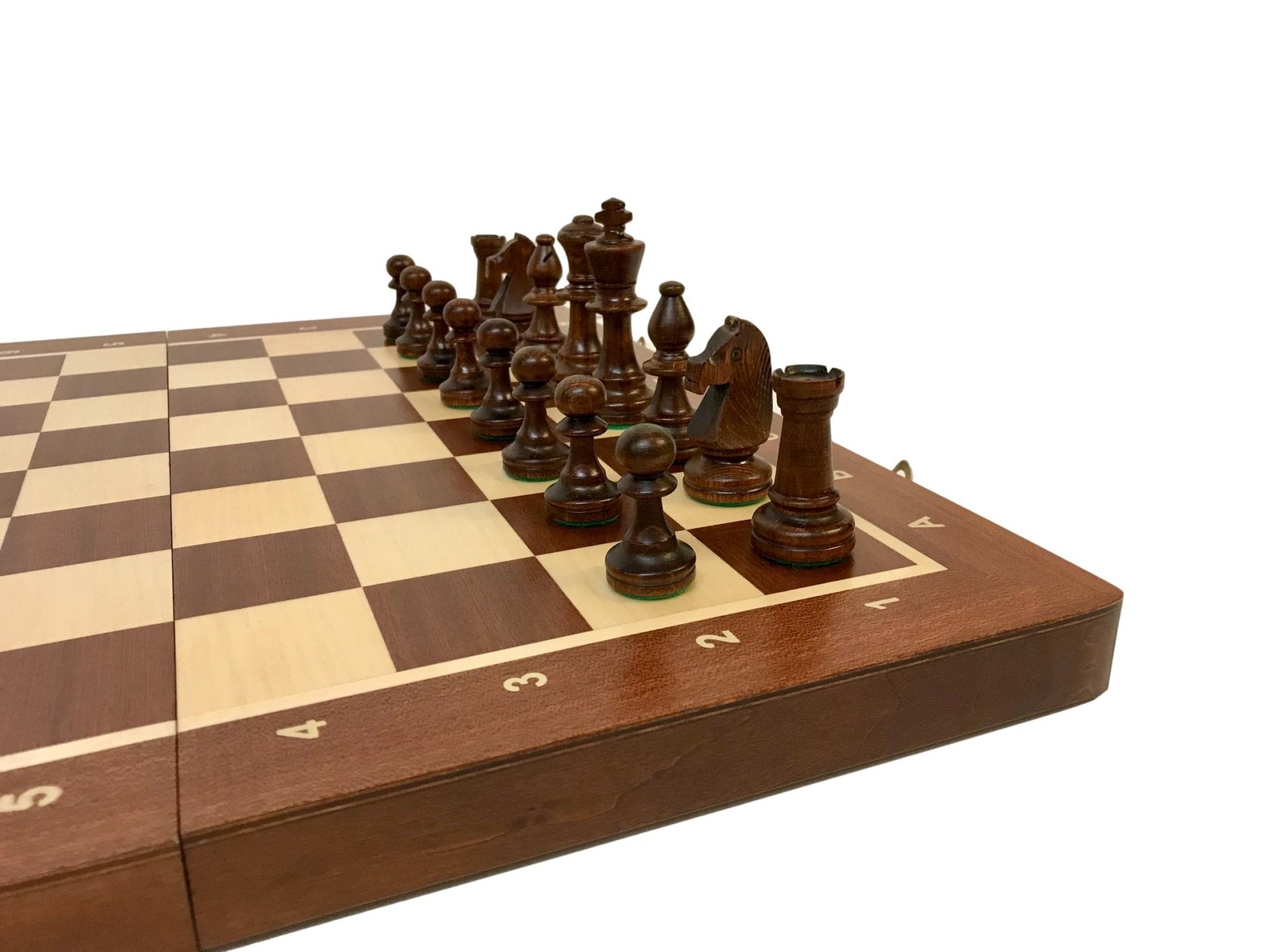 Jeu d'échecs - Coffre Acajou - Lettré-Chiffré - Coffret d'échecs et jeu d'échecs ensemble classique de voyage en bois