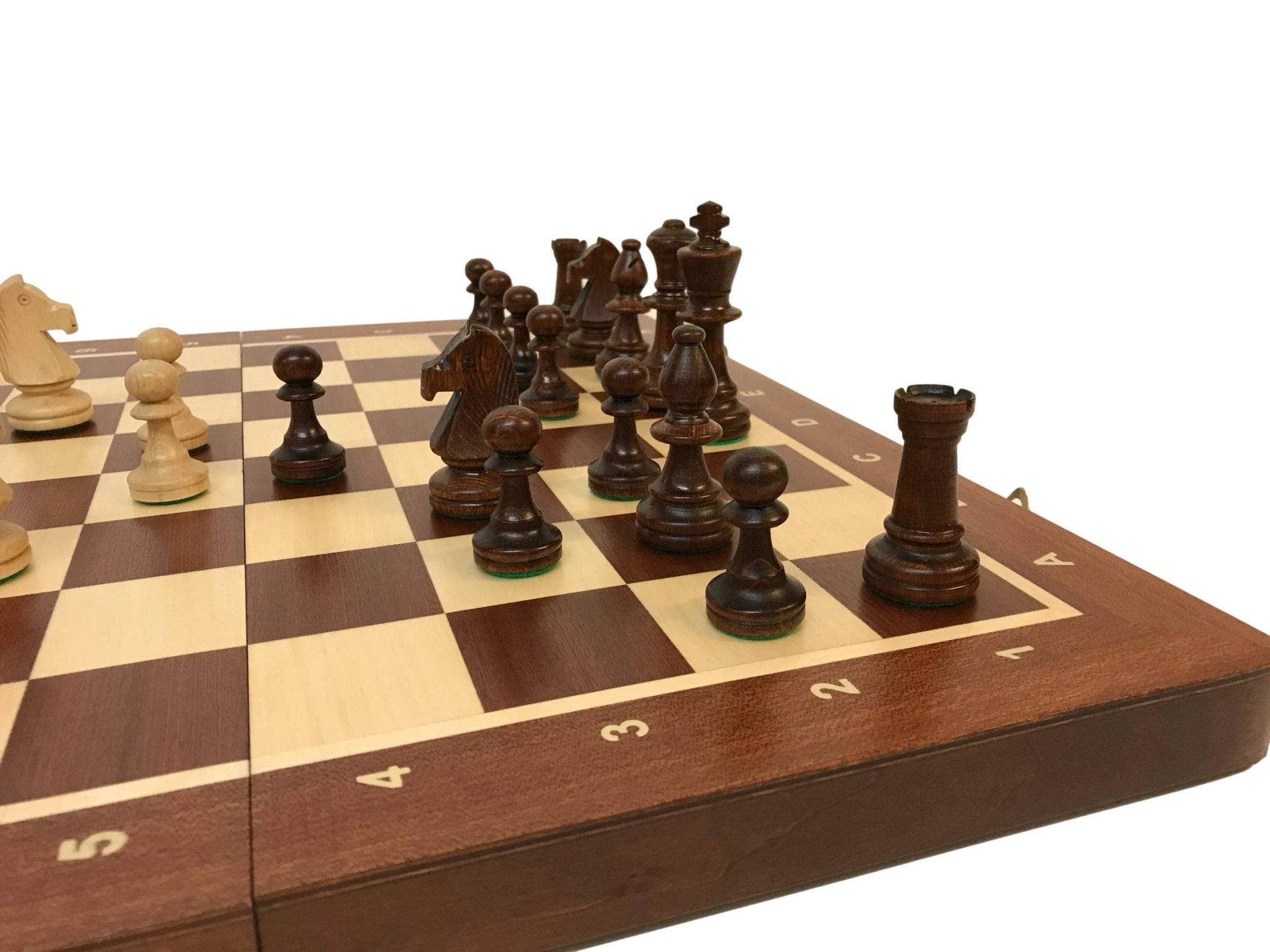 Jeu d'échecs - Coffre Acajou - Lettré-Chiffré - Coffret d'échecs et jeu d'échecs ensemble classique de voyage en bois