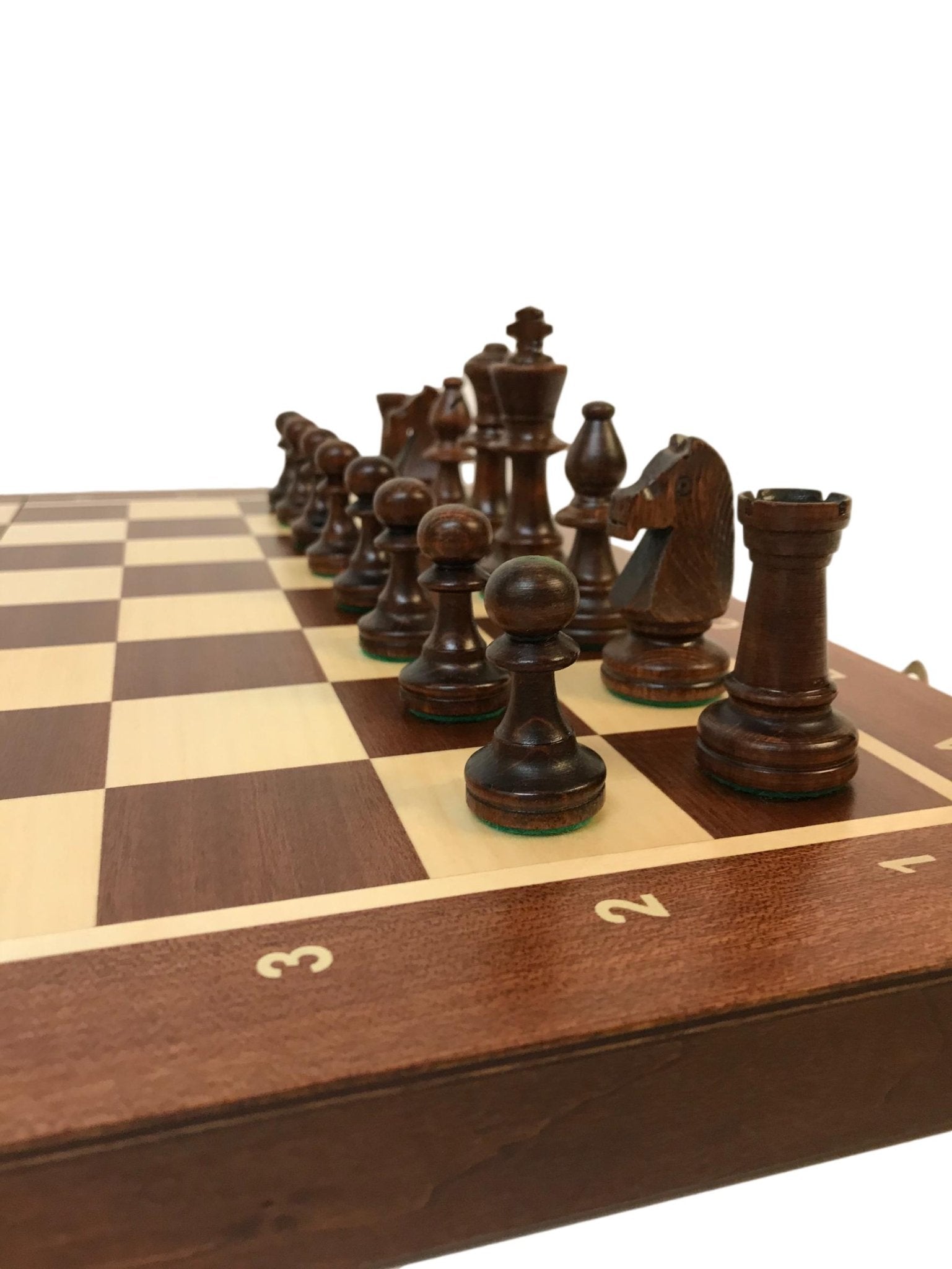 Jeu d'échecs - Coffre Acajou - Lettré-Chiffré - Coffret d'échecs et jeu d'échecs ensemble classique de voyage en bois