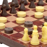 Jeu d'échecs de voyage en plastique magnétique - PM - 17 x 9 cm - jeu d'échecs de voyage - Rouge et Noir