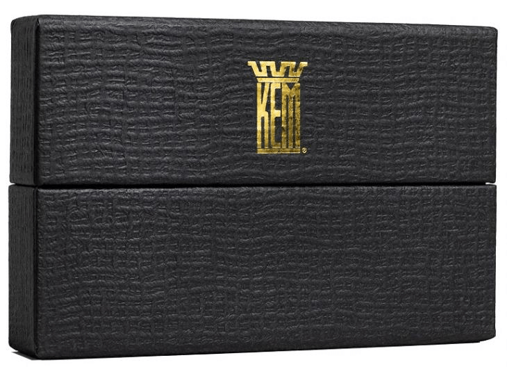 Kem double poker - index Jumbo - Black / Gold - cartes de poker - Rouge et Noir