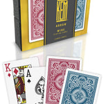 Kem double poker - index Jumbo - Bleu / Rouge - cartes de poker - Rouge et Noir
