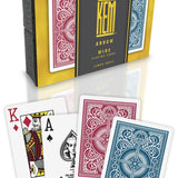 Kem double poker - index Jumbo - Bleu / Rouge - cartes de poker - Rouge et Noir