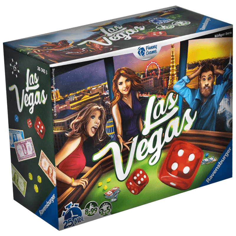 Las Vegas - Jeu de plateau de stratégie d'ambiance enfants - Rouge et Noir
