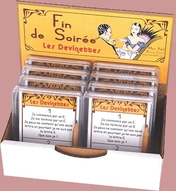 Les devinettes - fin de soirée - Rouge et Noir
